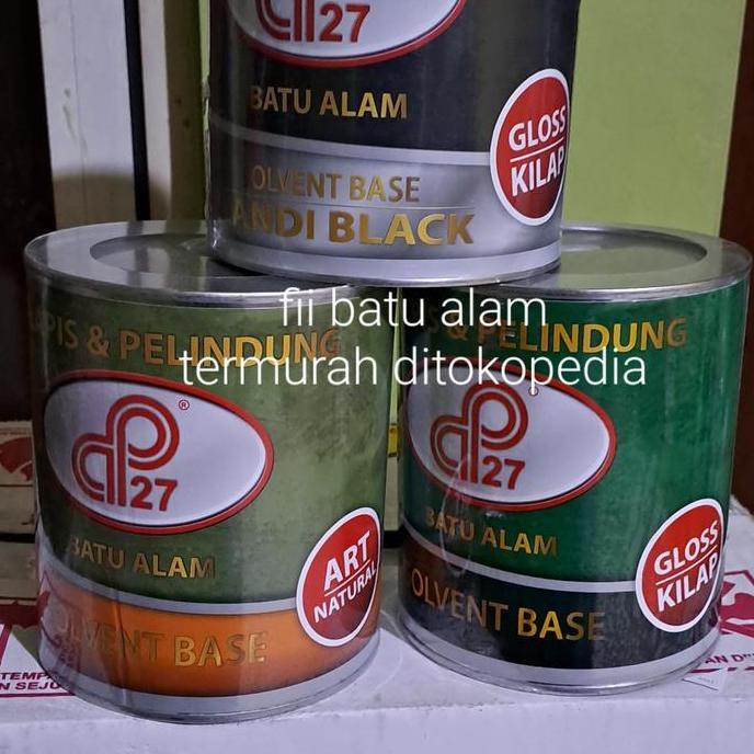 (HM) cat pelapis/coating batu alam cp27 gloss