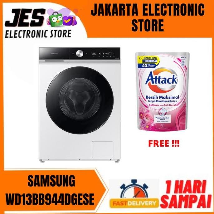 Promo SAMSUNG WD13BB944DGESE MESIN CUCI BESPOKE AI 13/8KG WASHER AND DRYER COD