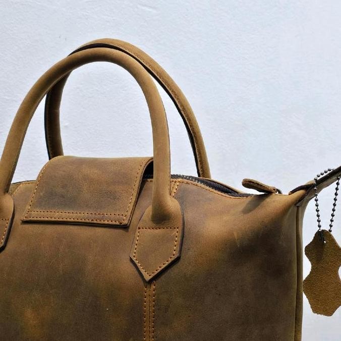 Tas Tenteng Selempang Ala Lc Besar Crazy Horse Kulit Asli