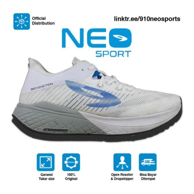 910 Nineten Hanna Sepatu Lari - Putih / Biru