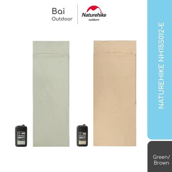 TERBARU SLEEPING BAG LINER / SELIMUT / SPREI CAMPING NATUREHIKE NH15S012-E BISA GOSEND