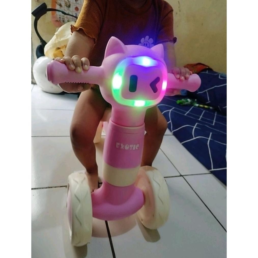 EXOTIC ET-2129 BALANCE BIKE Sepeda Anak karakter kucing