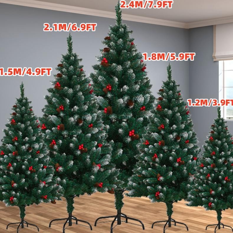 TERLARIS PlayPark Pohon Natal Christmas Tree 2 Meter 1.5 Meter 1 Meter Model Baru Lengkap Pohon Nata