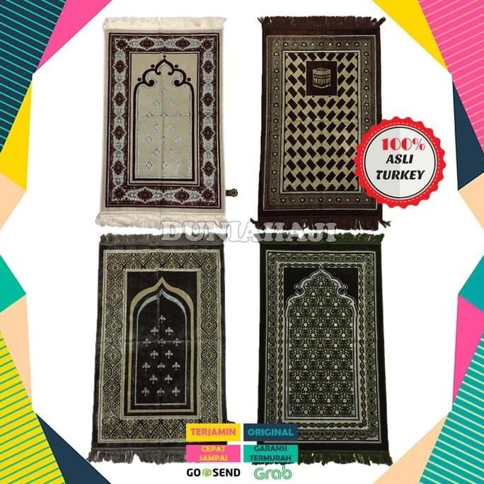Perlengkapan ibadah / Sajadah Tebal Turki Turkiye Yakar Lurex Exclusive untuk oleh oleh haji