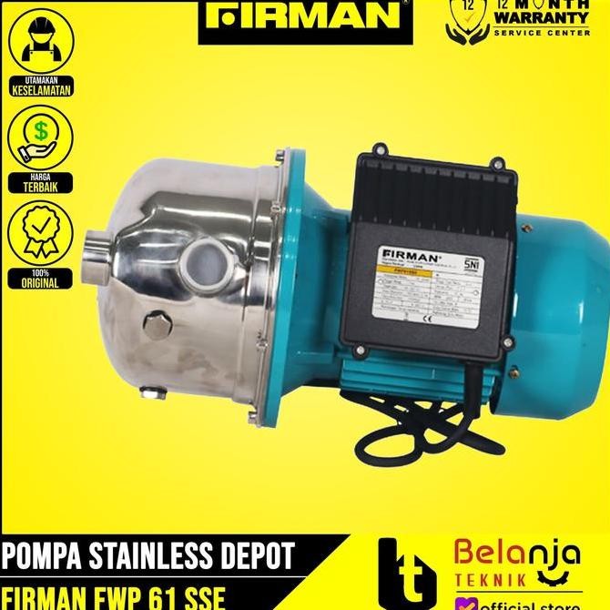 CAVERLY- Firman FWP 61 SSE Pompa Stainless Steel Depot Air Minum FWP61SSE