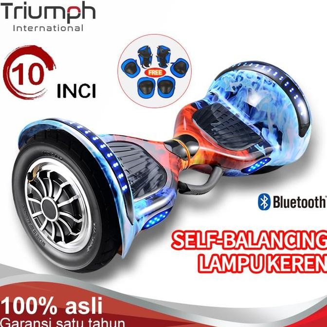 JINICHI- 10 Inci Smart Balance Wheel Hoverboard Dewasa Board Bluetooth Segway