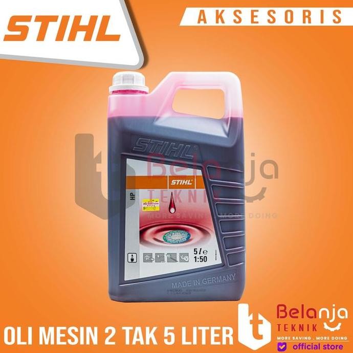 JINICHI- Stihl Oli Mesin Potong Kayu Mesin Potong Rumput 2Tak 5 Liter Oli Stihl