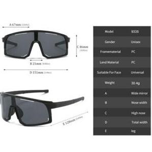 Kacamata Fashion Kaca mata Sepeda Gowes Olahraga Sunglasses 9335