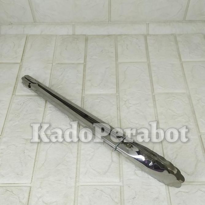 capitan food clip stainless steel 40cm - capitan panjang jumbo bbq