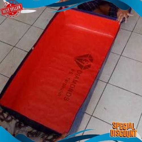 Gercep TERPAL KOLAM IKAN  A15 1x0,50x0,25/TERPAL KOLAM KOTAK ikan kecil/Terpal kotak mini tebal/Terp