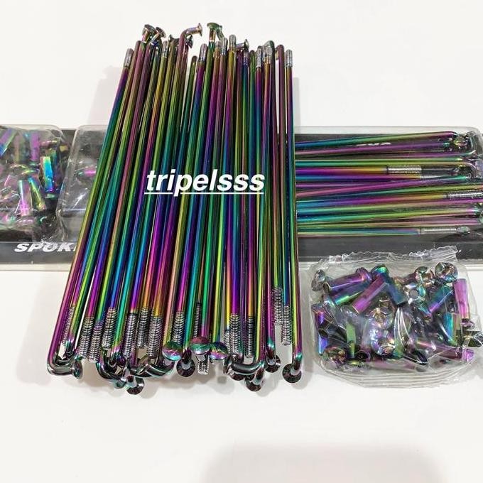 COD Jari jari Ruji Gold & Rainbow Pelangi Velg Ring 14 ring 17 Jupiter mx / Vega R new / Vixion / Mi