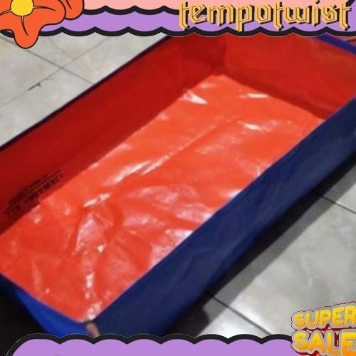 Termurah TERPAL KOLAM IKAN A5 1x0,50x0,25/ kolam kotak/Terpal ikan/Terpal kolam mini/Terpal ikan cup