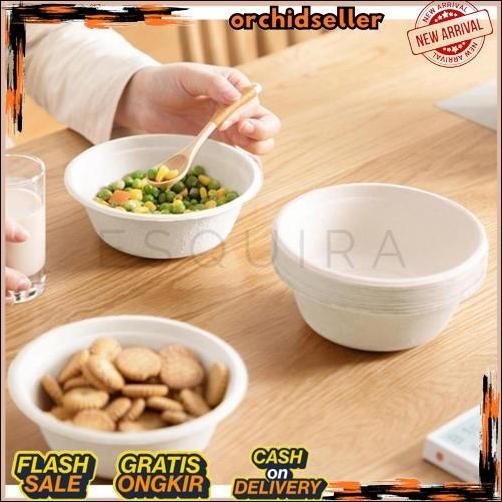 Terlaris Bagasse Dessert Snack Bowl 350 ML BG350