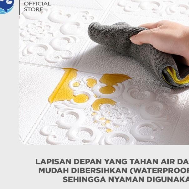 Beli 10 Gratis 1 Wallr 3D Foam 5Mm Wallr Dinding 3D Motif Foam Batik Bunga More Hh Quality Wallfoam 