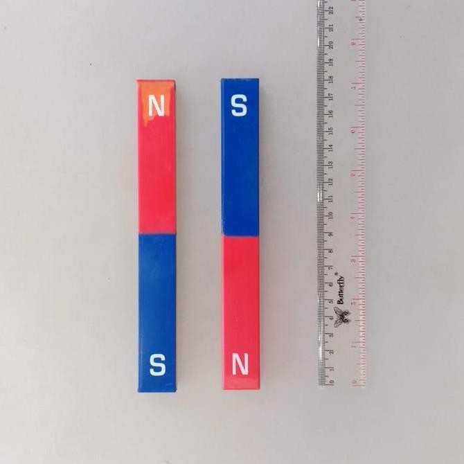Magnet batang panjang panjang sekitar 18 cm lebar sekitar 2 cm