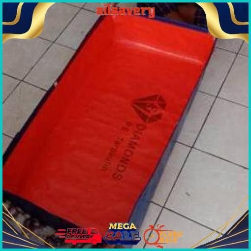 Big Sale TERPAL KOLAM IKAN  A15 1x0,50x0,25/TERPAL KOLAM KOTAK ikan kecil/Terpal kotak mini tebal/Te