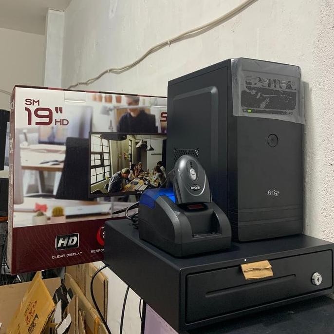 TERBARU - Komputer PC Kasir Intel Paling Murah Lengkap Fullset Scanner Printer