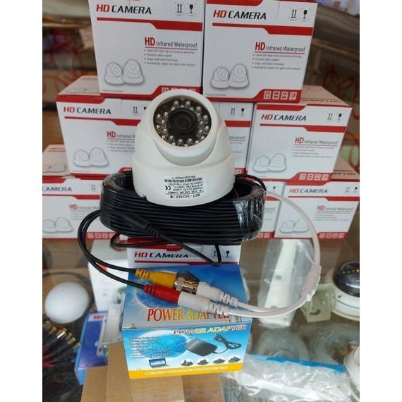 CAMERA CCTV INDOOR 1000TVL LANGSUNG COLOK KE TV KOMPLIT kamera cctv