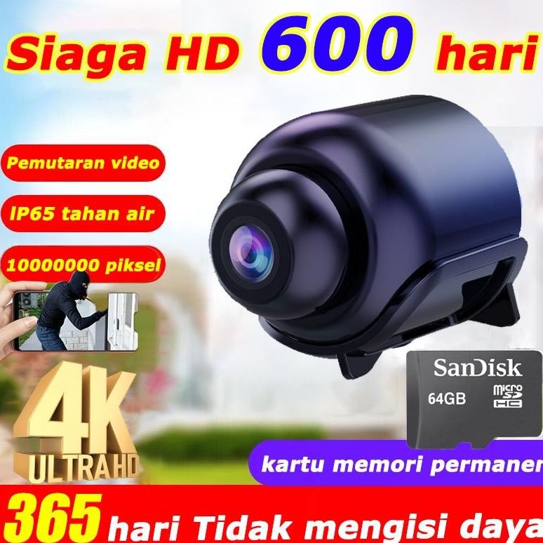 Tidak perlu mengisi daya selama 365 hari kamera mini nirkabel siaga HD 600 hari  kamera mini  kamera