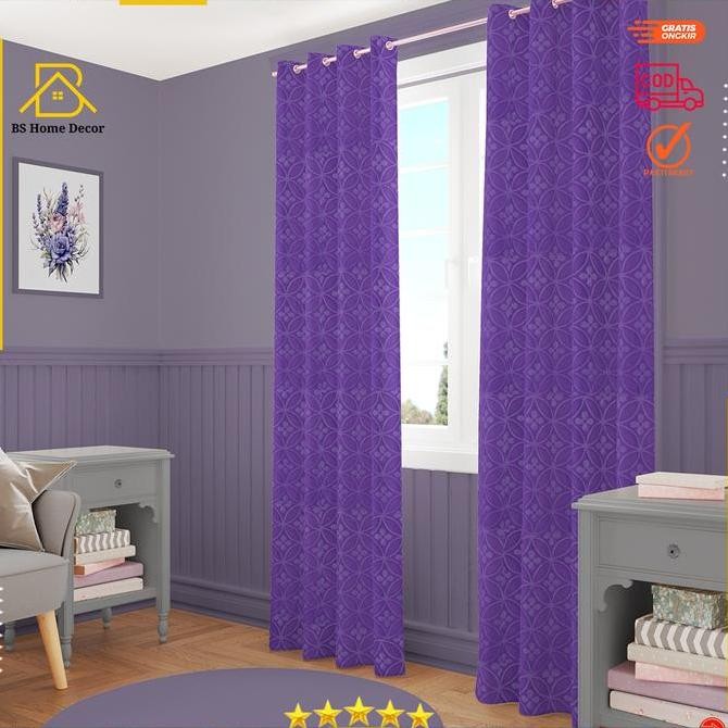 Gorden jendela polos Kain Katun motif embos ring hordeng Gordyn korden hordeng tirai pintu kamar Ked