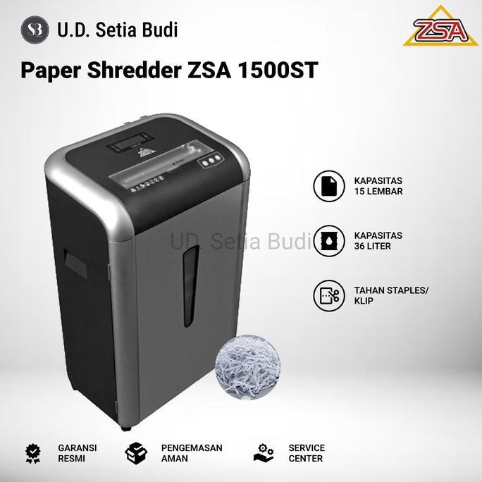 TERMURAH - Mesin Penghancur Kertas / Paper Shredder ZSA 1500ST