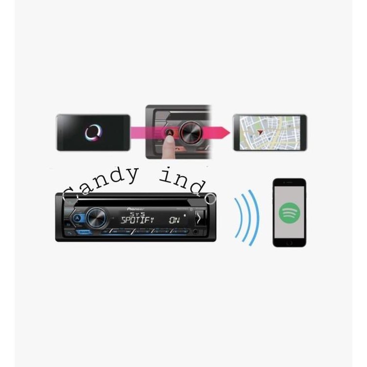 Pioneer DEH-S4250 BT single din Bluetooth Smart Sync