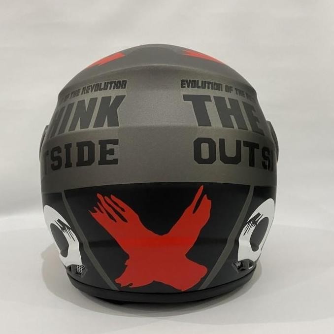 Helm Half Face Dewasa Evolution Seperti GM Original Pria Wanita SNI