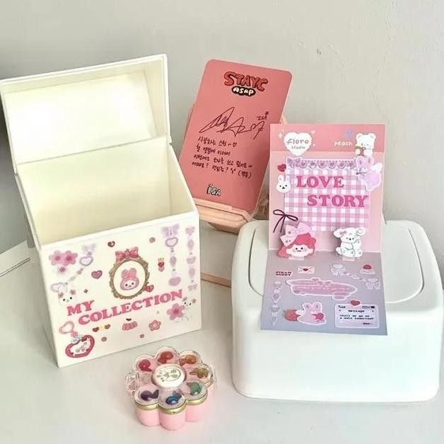 HARD BOX PHOTOCARD LOMOCARD STORAGE BOKS STATIONERY ALAT TULIS ANAK WADAH PC TEMPAT PENYIMPANAN KPOP