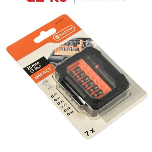 Tactix Set 7 Pcs Mata Obeng Ketok 25 Mm