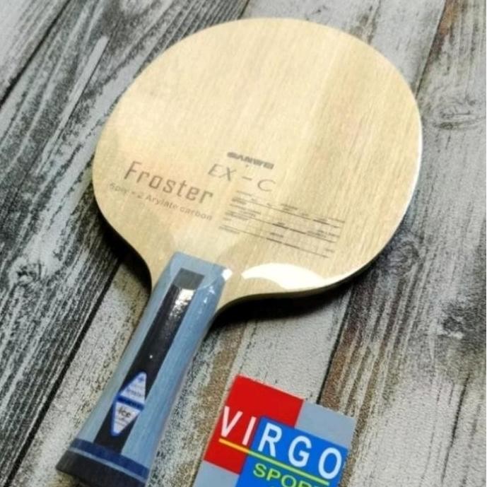 Sanwei Froster Ex-C Carbon Kayu Bat Bet Pingpong Tenis Meja Barang 100%Original Kualitas Terbaik Har