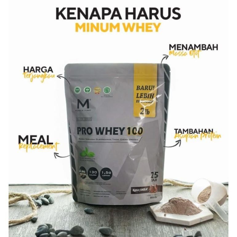 [Promo] M1 Pro Whey Prowhey 2 Lbs 2Lb Bpom Halal Susu Protein Gym Pemula Original