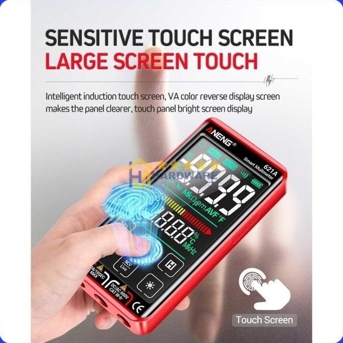 NEW - ANENG Smart Digital Multimeter Tester Transistor Touch Screen - 621A