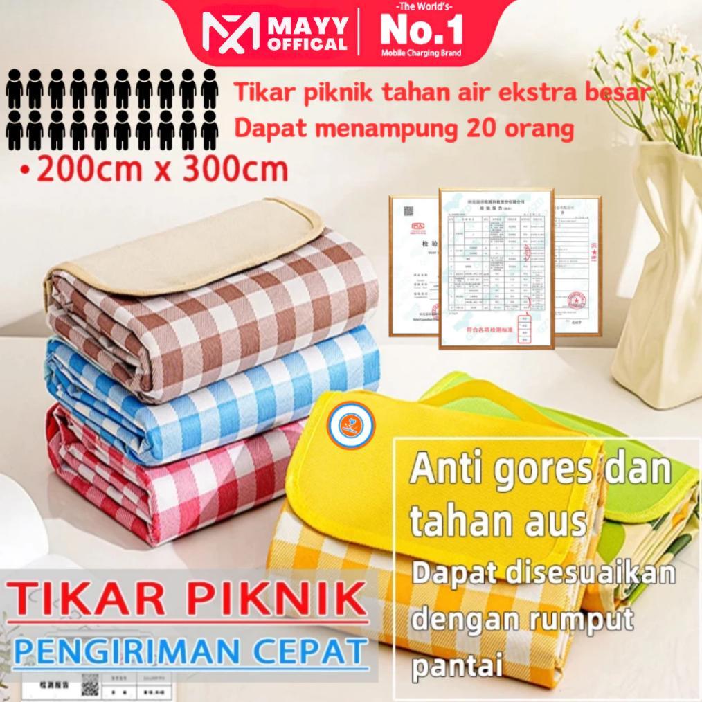 D-54 9.9 Mayy Official Id 3M X 2M Tikar Lipat Piknik Waterproof Tebal Outdoor 1.5 X 2 M/2M X 2M Vs-3