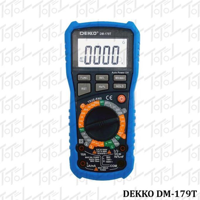 TERMURAH - Dekko DM-179T Digital Multimeter Plus NCV RMS / Multitester Dekko DM179T