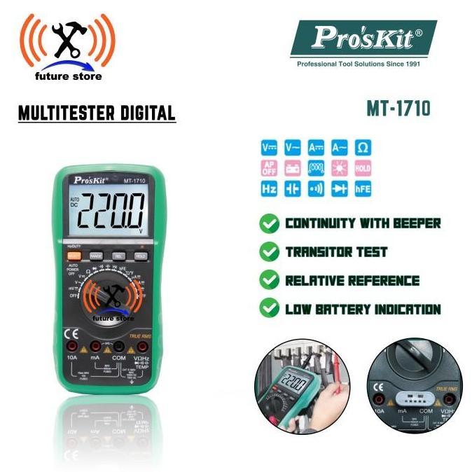 TERBARU - PROSKIT MT-1710 MULTITESTER - AVOMETER ORIGINAL