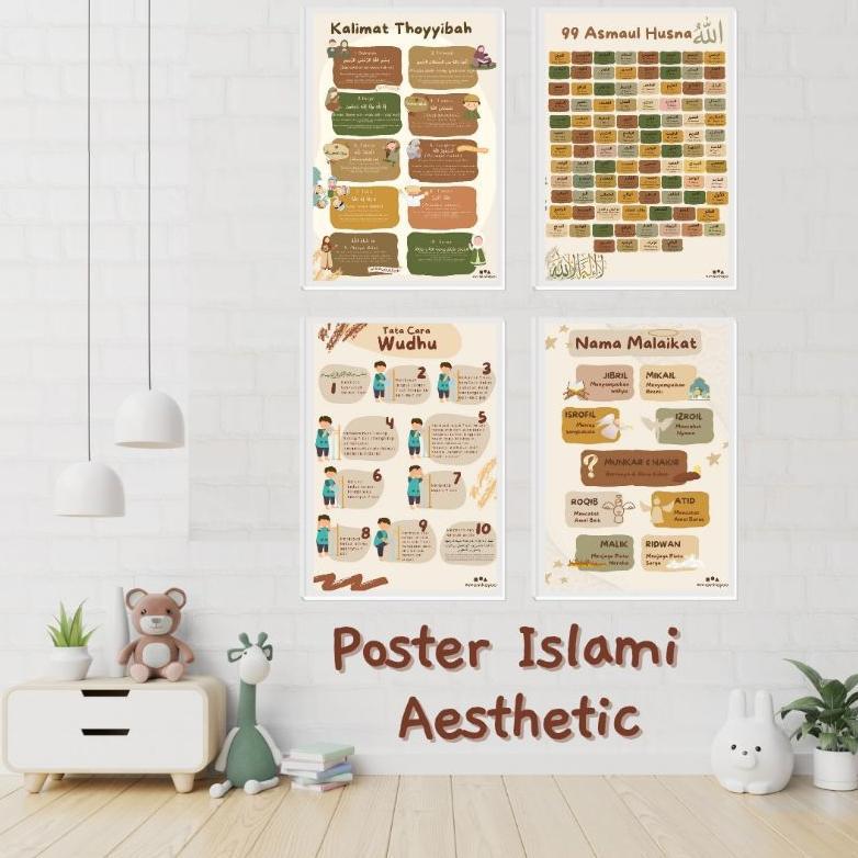 Gh-56 Ready Stock Poster Edukasi Anak Sekolah Tk Sd Smp Aesthetic - Poster Pendidikan Anak A3+ - Dek