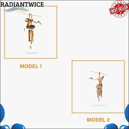 GROSIR Lonceng Angin Bambu Motif Burung - Genta Angin Bambu - Gantungan Bambu - Lonceng Bambu - Lonc