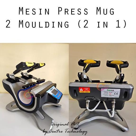 Mesin Press Mug Digital 2 Moulding / Mesin Press Mug Twin