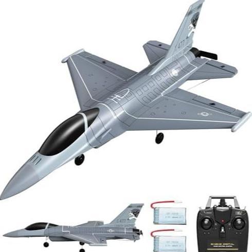 VOLANTEXRC 4CH RC Plane 2.4GHz Jet F-16 Fighting Falcon RC Airplane Fighter Ready to Fly with Xpilot