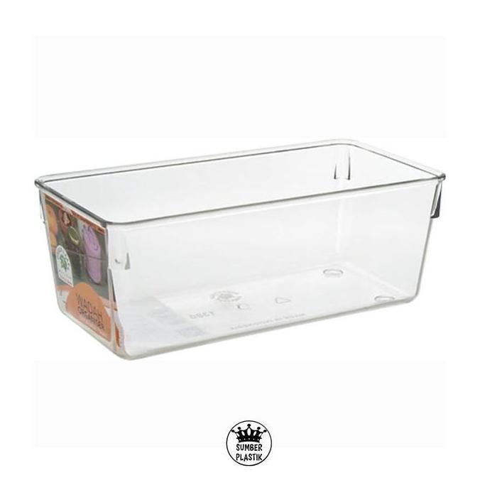 GREEN LEAF Storage Tray Simply 1380 Wadah Serbaguna Acrilic Transparan