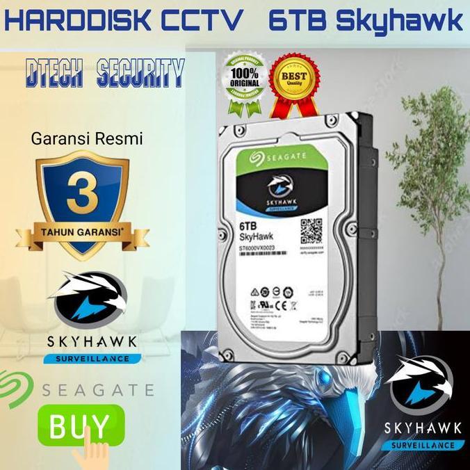 BEBAS ONGKIR - HARDISK Cctv 6TB Seagate MFI 6TB / Hardisk seagete skyhawk MFI Resmi
