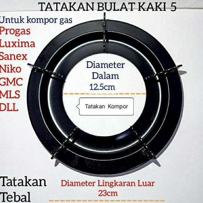 Tatakan , Dudukan , Kompor Kaki 5 Bulat Multi GMC, Progas Sanex