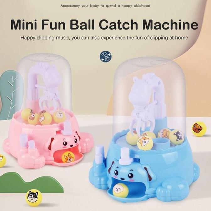 Mesin Capit Bola Mainan Mini Ball Catcher Candy Machine Jepit Permen