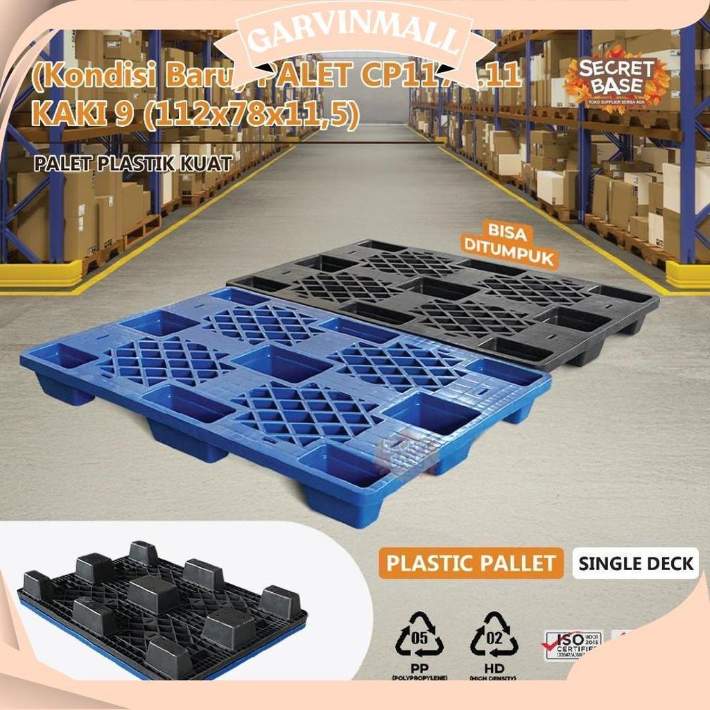 (Kondisi Baru) Palet Cp1178.11 Kaki 9 (112X78X11,5) - Dipan Tempat Tidur / Alas Tatakan Kasur / Pall