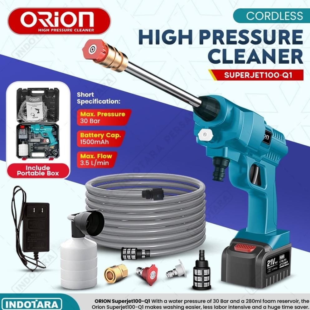 Alat steam cuci motor & mobil Jet Cleaner Baterai Orion Superjet100-Q1 Jet Cleaner