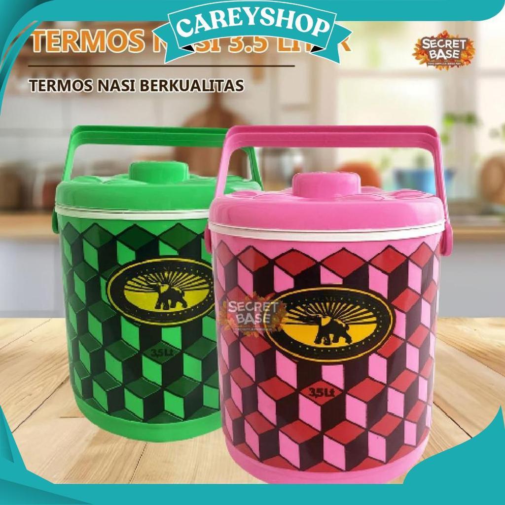 Termos Nasi 3,5 Liter - Termos Es Batu Tahan Lama / Rice Bucket / Tempat Nasi 3,5L Ori