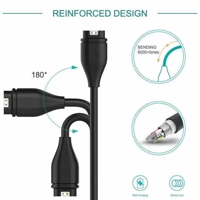 DY16 >> CHARGER CABLE SMART WATCH GARMIN FORERUNNER 45 45S KABEL CASAN JAM