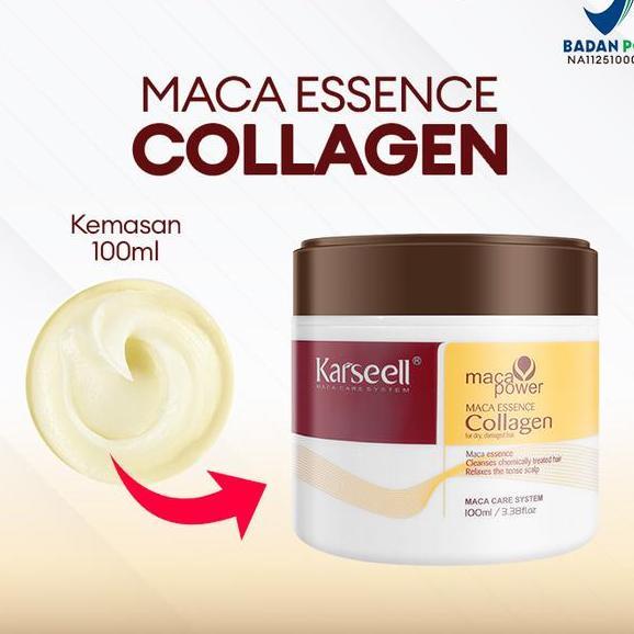 Karseell Masker Rambut Mini Collagen Bpom Hair Mask Smoothing Perawatan Rambut Mendalam 100Ml
