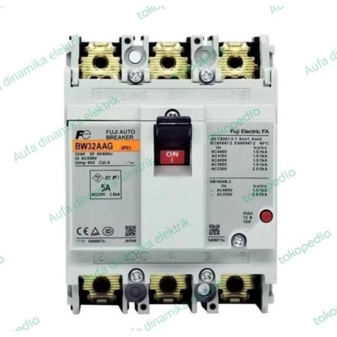 Promo BW32AAG 3P 3A 5A 10A 15A 20A 32A FUJI ELECTRIC MCCB BW32AAG 3P COD