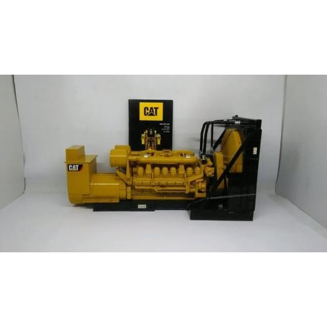 Miniatur Diecast Genset Caterpillar Cat 3516B Generator Set Skala 25